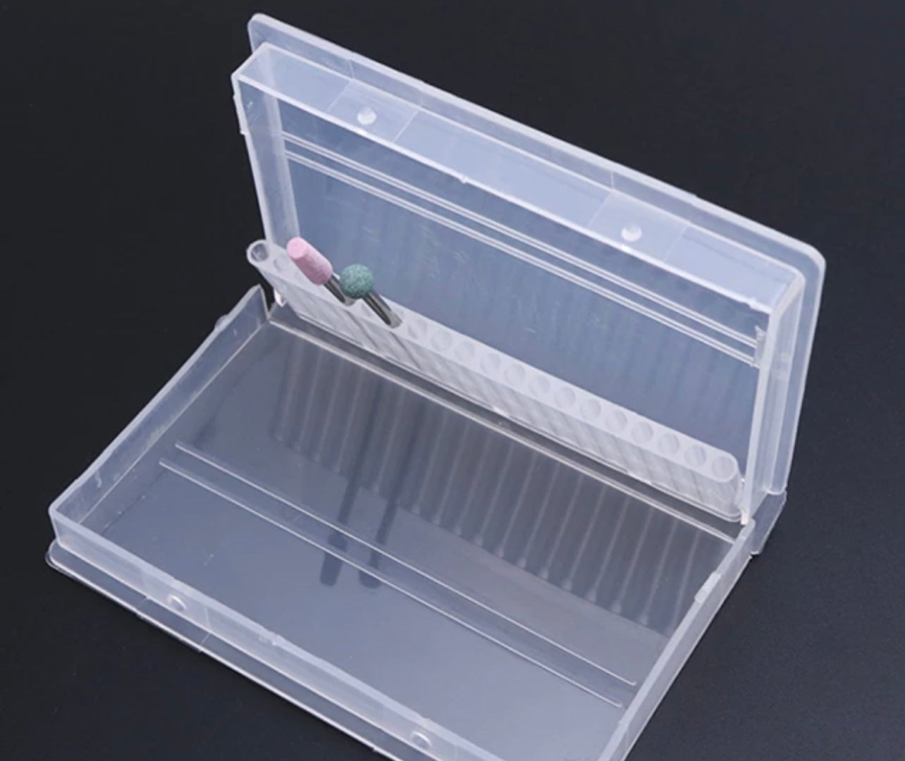 Nail Drill Bit - Empty Storage Case Box