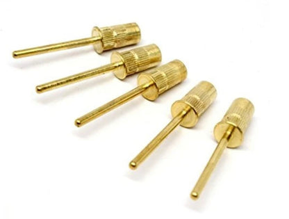 Nail Drill Bits - Steel Mandrel - Gold