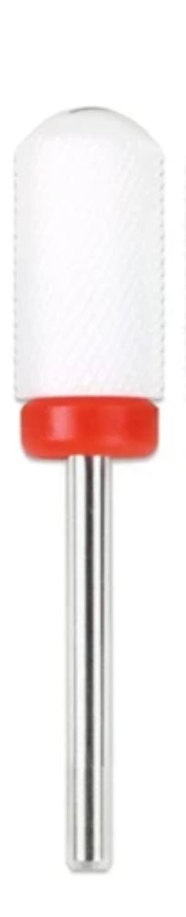 Nail Drill Bit - Ceramic  Safety Round Top - FINE