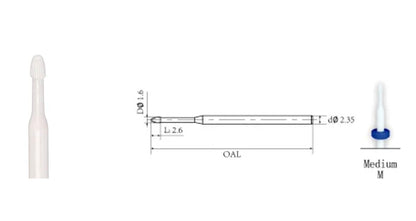 Nail Drill Bits - Ceramic Cuticle Clean Bit