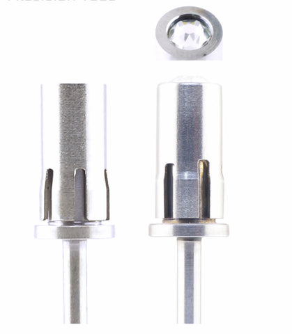 Nail Drill Bits - Easy Off Mandrel - Stainless Steel Crystal