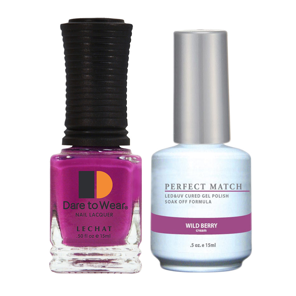 Lechat Perfect Match Gel & Lacquer-PMS131 Wild Berry Cream