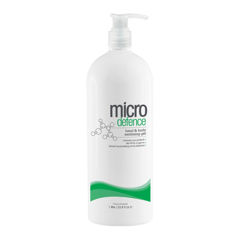 Caronlab Micro Defence Hand and Body Sanitising Gel 1 Ltr