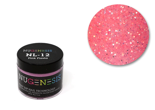 Nugenesis Dipping Powder 2oz - NL 12 Pink Fiesta