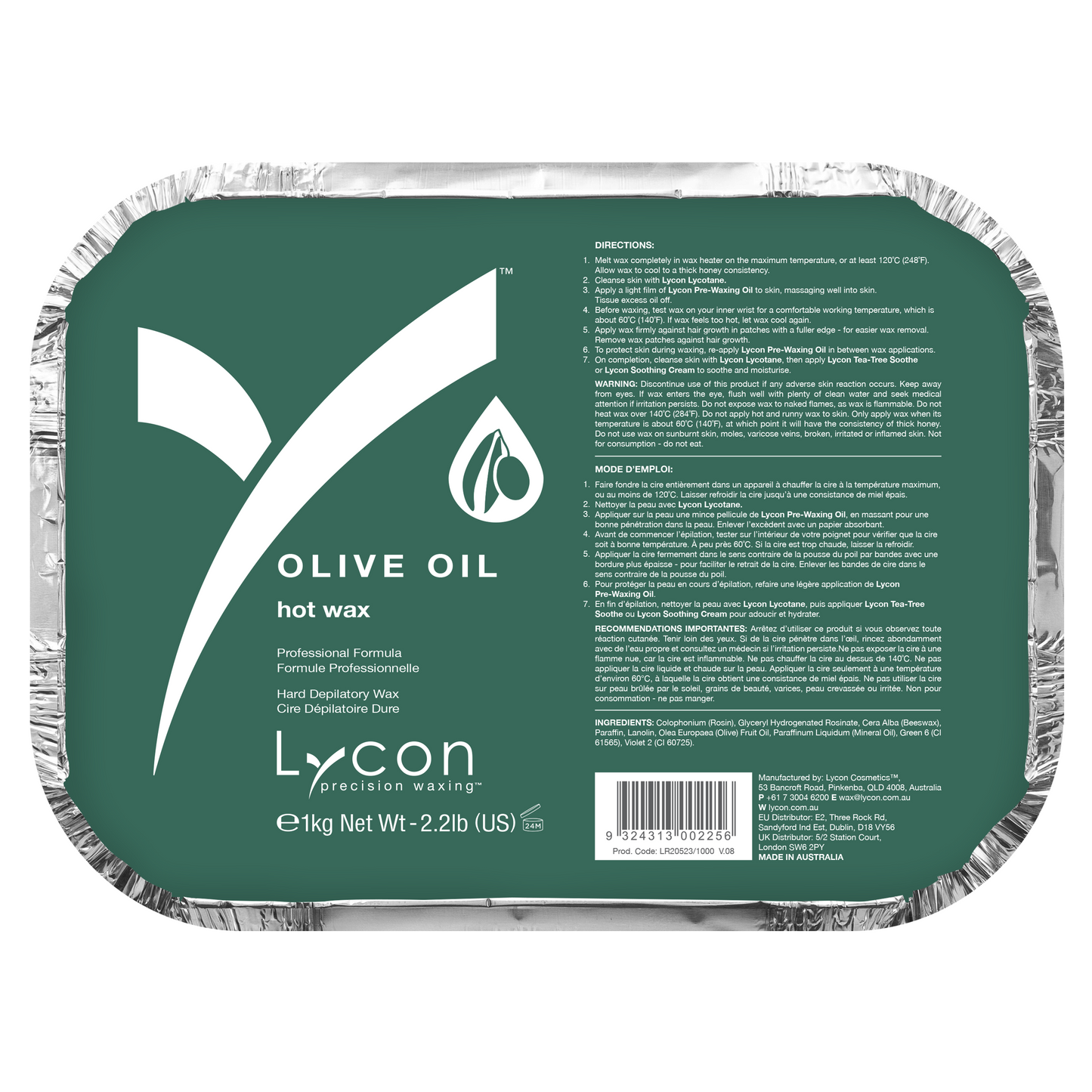 Lycon Olive Oil Hot Wax 1kg