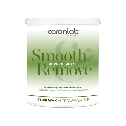 Caronlab Pure Olive Oil Smooth Remove Strip Wax Microwaveable 800g