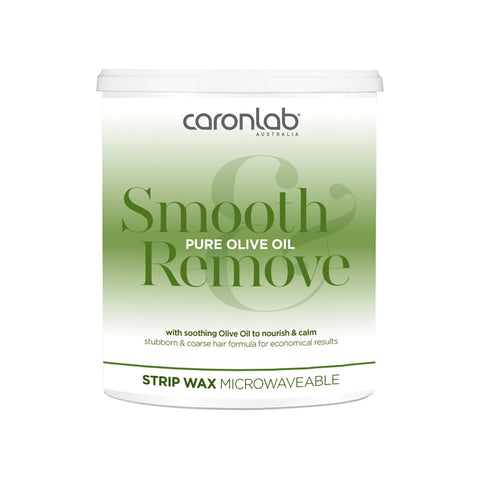Caronlab Pure Olive Oil Smooth Remove Strip Wax Microwaveable 800g