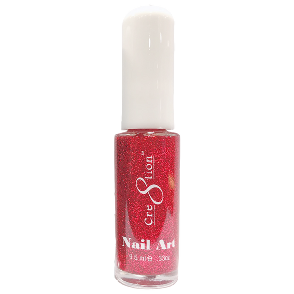 Detailing Nail Art Lacquer - 08 Red Glitter