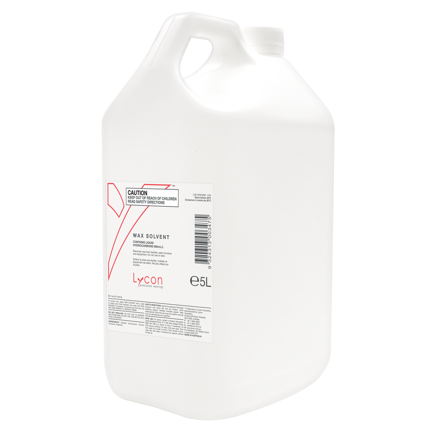 Lycon Wax Solvent 5Ltr