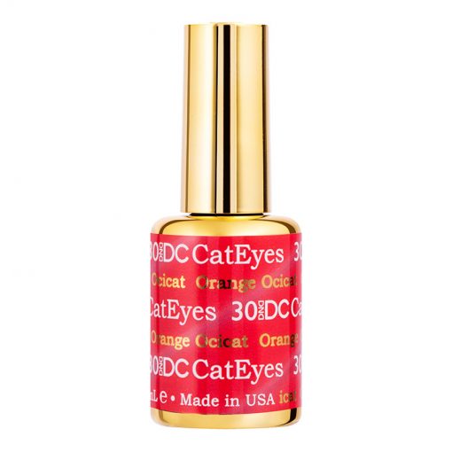 DND Cateyes Gel Polish-30 Orange Ocicat