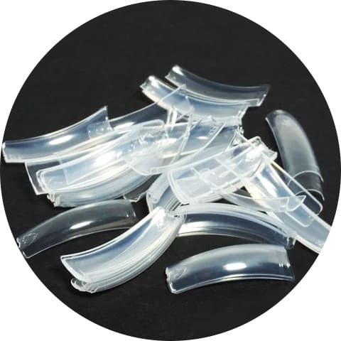 Lamour Crystal Clear Nail Tip Transparent Size 0-10[50/each size]