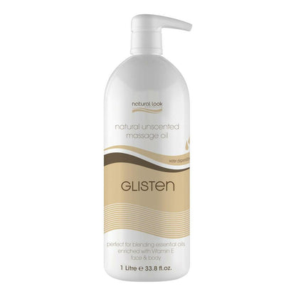 Natural Look Unscented Massage Oil Glisten 1 Ltr