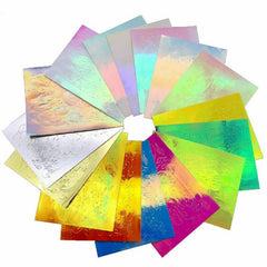 Nail Art Holographic Fire Flame Stickers [Set of 10]